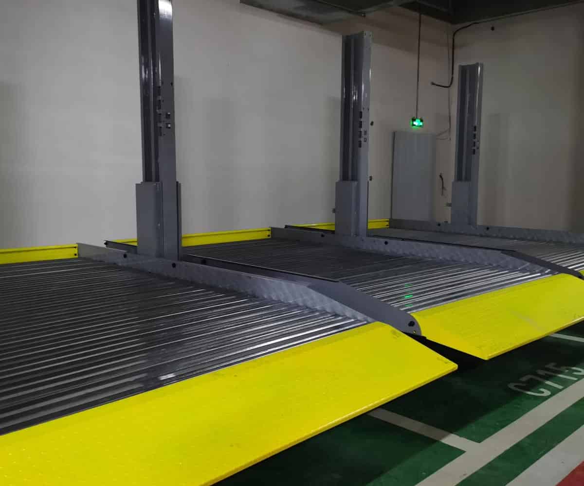 四柱簡易類機(jī)械停車過驗(yàn)收